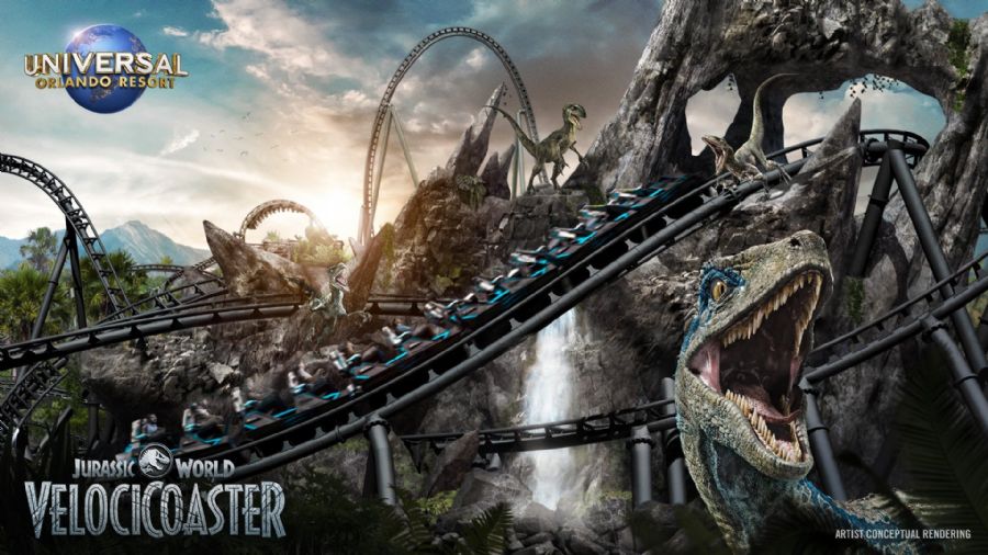 Universal Orlando ganha, em 2021, montanha-russa de Jurassic World